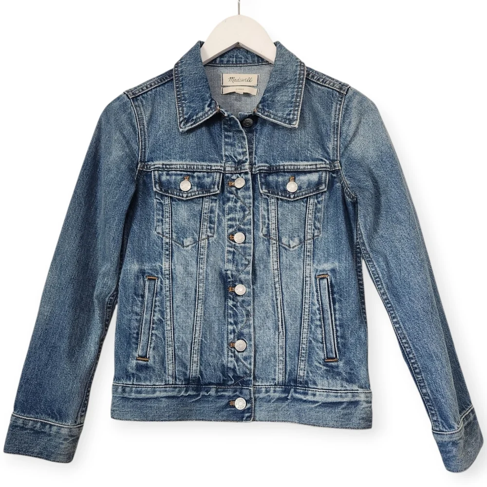 Madewell Classic Trucker Boho Denim Jacket Size XXS